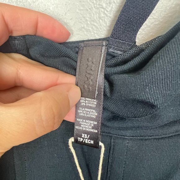 NEW SKIMS Cotton Corset Dress SOOT Size XS - Picture 7 of 8